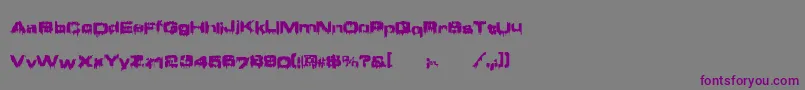 Brndmge Font – Purple Fonts on Gray Background