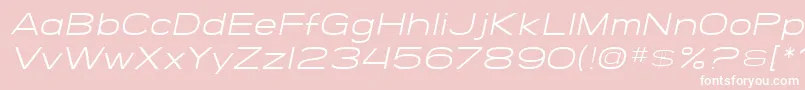 SfGrandezzaLightOblique Font – White Fonts on Pink Background