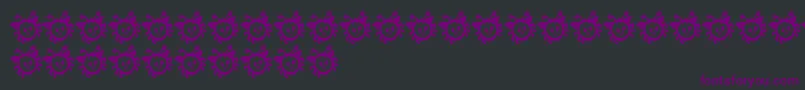 フォントCuddleBug – 黒い背景に紫のフォント