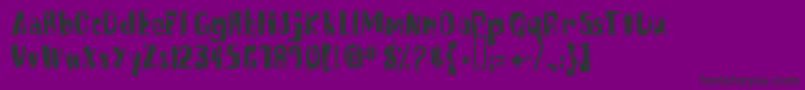 SpongefontSquaretype Font – Black Fonts on Purple Background