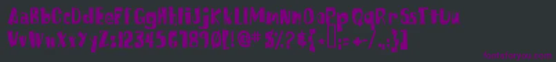 SpongefontSquaretype Font – Purple Fonts on Black Background