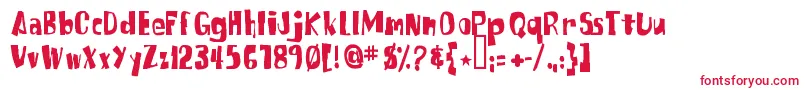 フォントSpongefontSquaretype – 赤い文字