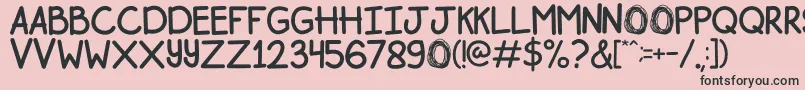 Bogor Font – Black Fonts on Pink Background