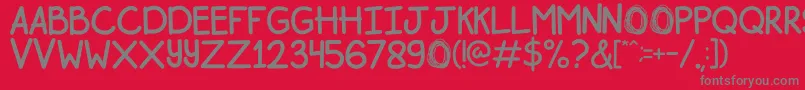 More about Bogor Font Bogor Font – Gray Fonts on Red Background