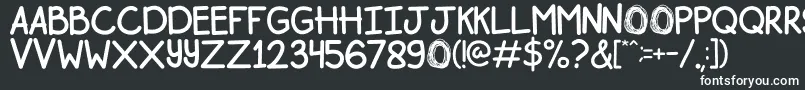 Шрифт Bogor – белые шрифты