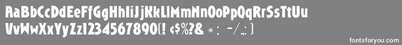 RoslyngothicmediumDg Font – White Fonts on Gray Background