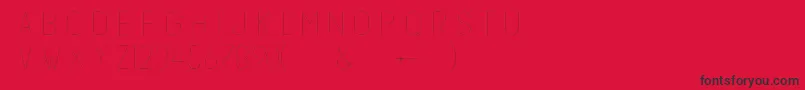 Subtlesansultralight Font – Black Fonts on Red Background