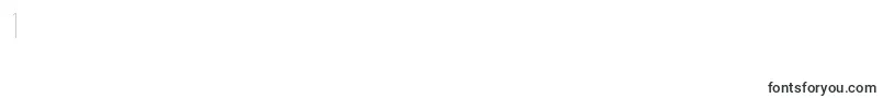 フォントSubtlesansultralight – フォント数字1