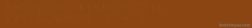 Subtlesansultralight Font – Gray Fonts on Brown Background