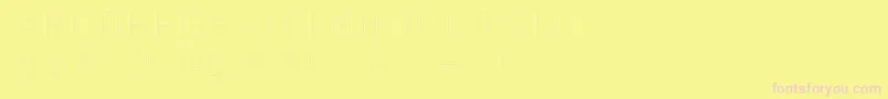Subtlesansultralight Font – Pink Fonts on Yellow Background