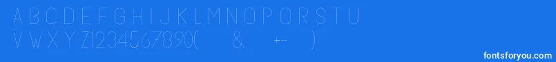 Subtlesansultralight Font – White Fonts on Blue Background
