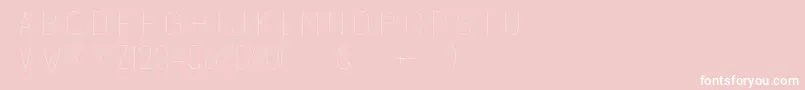 Subtlesansultralight Font – White Fonts on Pink Background