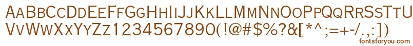 Шрифт Copperplategothicstd29ab – коричневые шрифты на белом фоне