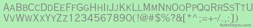 Copperplategothicstd29ab Font – Gray Fonts on Green Background
