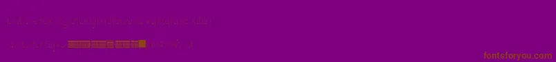 ToWhomItMayConcernType-fontti – ruskeat fontit violetilla taustalla