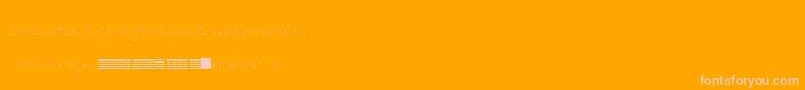 ToWhomItMayConcernType-Schriftart – Rosa Schriften auf orangefarbenem Hintergrund