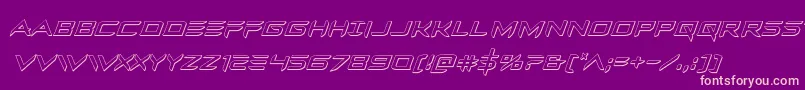 Ferretface3Dital Font – Pink Fonts on Purple Background