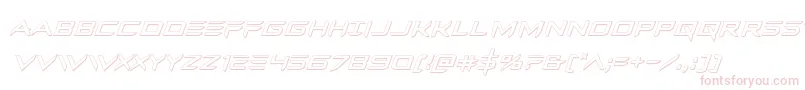 Ferretface3Dital Font – Pink Fonts on White Background