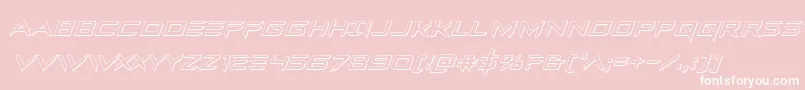 Ferretface3Dital Font – White Fonts on Pink Background