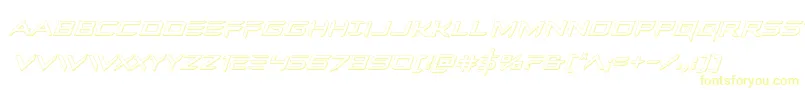 Шрифт Ferretface3Dital – жёлтые шрифты