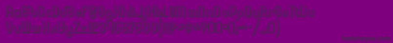 LesserconcernshadowRegular Font – Black Fonts on Purple Background