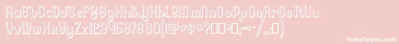Police LesserconcernshadowRegular – polices blanches sur fond rose