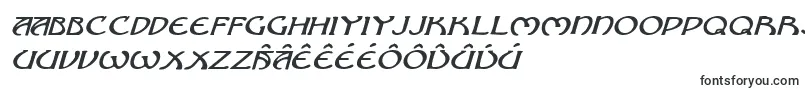 Fonte BrinAthynExpandedItalic – fontes frísias