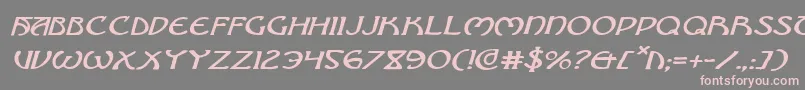 BrinAthynExpandedItalic Font – Pink Fonts on Gray Background