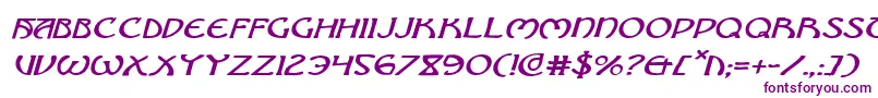 BrinAthynExpandedItalic-fontti – violetit fontit