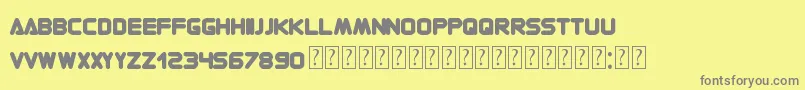 ContemporaryOne-Schriftart – Graue Schriften auf gelbem Hintergrund