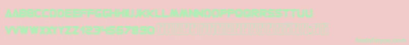 ContemporaryOne Font – Green Fonts on Pink Background