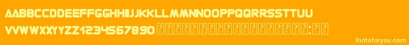 ContemporaryOne Font – Yellow Fonts on Orange Background