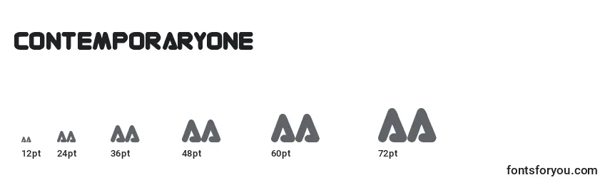 ContemporaryOne Font Sizes