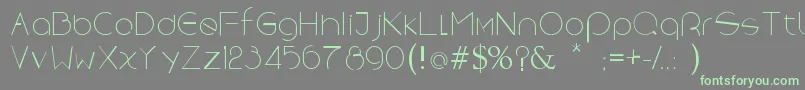 SpaceXrebron Font – Green Fonts on Gray Background