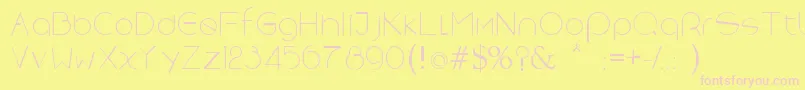 Weitere Informationen zur SpaceXrebron-Schriftart SpaceXrebron-Schriftart – Rosa Schriften auf gelbem Hintergrund
