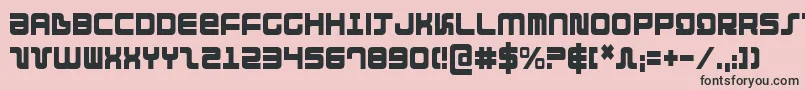 フォントDirektorc – ピンクの背景に黒い文字