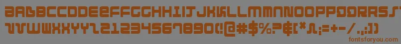 Шрифт Direktorc – коричневые шрифты на сером фоне