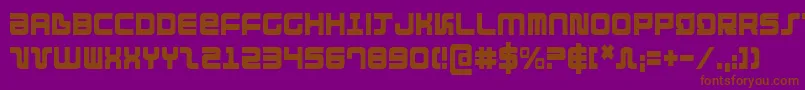 Direktorc Font – Brown Fonts on Purple Background
