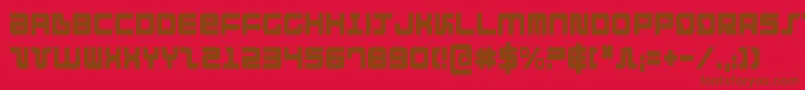 Direktorc Font – Brown Fonts on Red Background