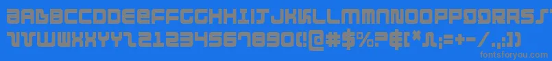 Direktorc Font – Gray Fonts on Blue Background