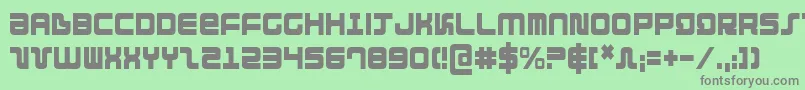 Direktorc Font – Gray Fonts on Green Background