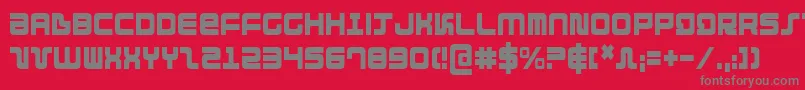 Direktorc Font – Gray Fonts on Red Background