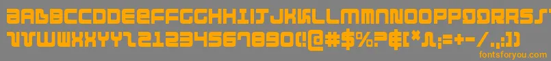 Więcej informacji o czcionce Direktorc Czcionka Direktorc – pomarańczowe czcionki na szarym tle