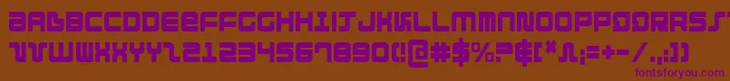 Direktorc Font – Purple Fonts on Brown Background