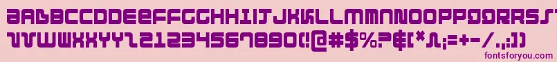 Direktorc Font – Purple Fonts on Pink Background
