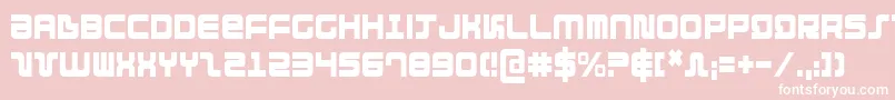 Direktorc Font – White Fonts on Pink Background