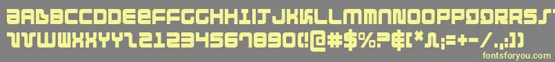 Direktorc Font – Yellow Fonts on Gray Background