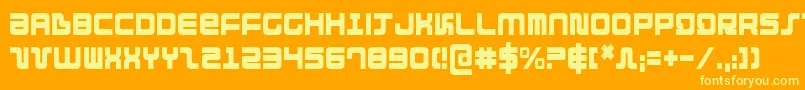 Подробнее о шрифте Direktorc Шрифт Direktorc – жёлтые шрифты на оранжевом фоне