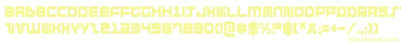 Direktorc Font – Yellow Fonts on White Background