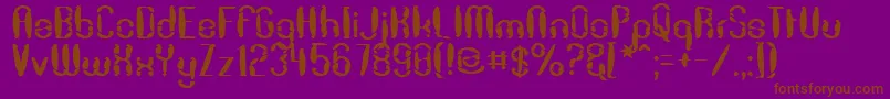 Dekon Font – Brown Fonts on Purple Background